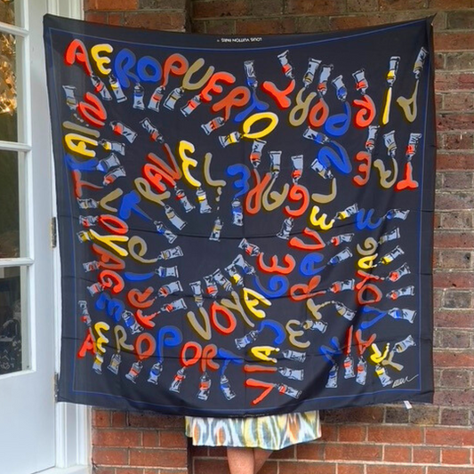 Voyage Art Silk Scarf XL