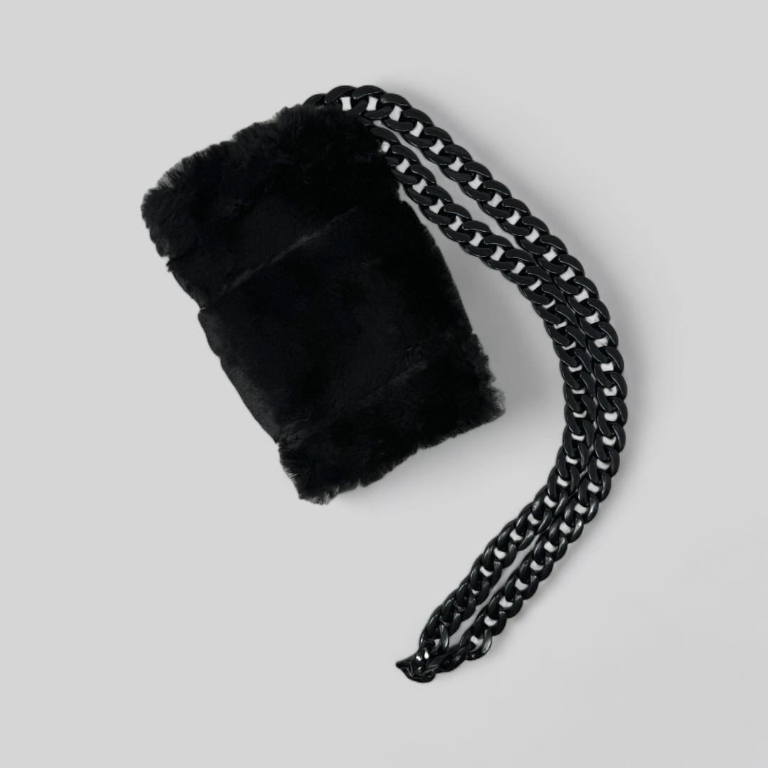 Faux Fur Black Phone Case