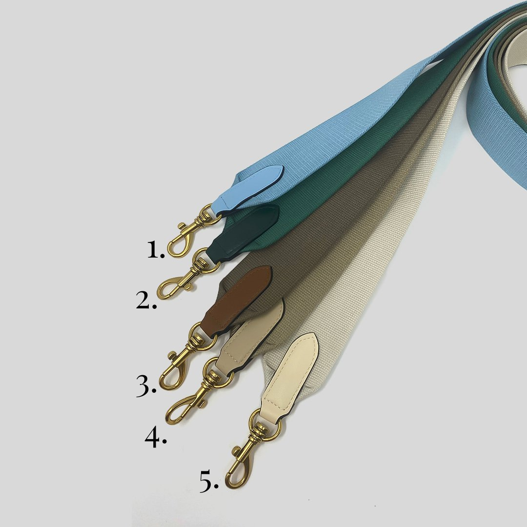 Canvas Leather Strap - Blue Tones