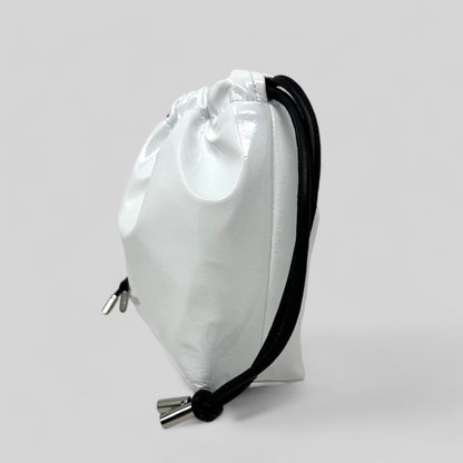 White Patent Leather Bags 2 SIZES