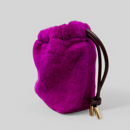 Super Mini Shearling Fuschia