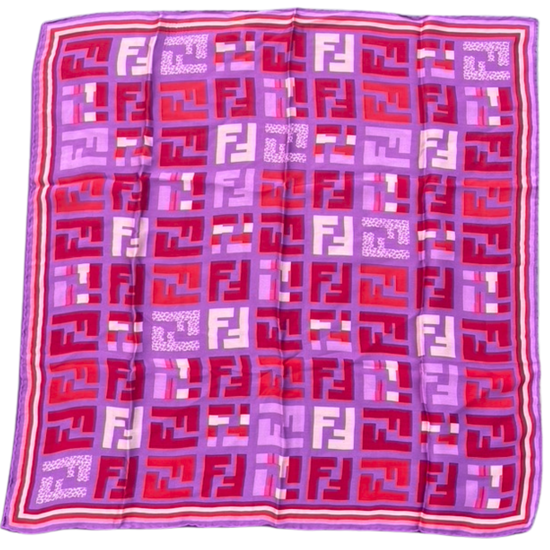 FRIENDS IN FUCHSIA Silk Scarf