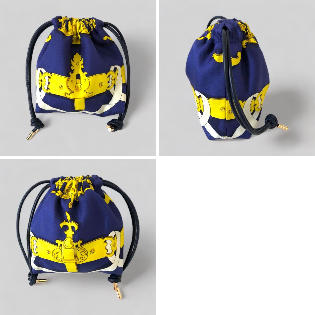 Metallic Tricolor Navy Bag