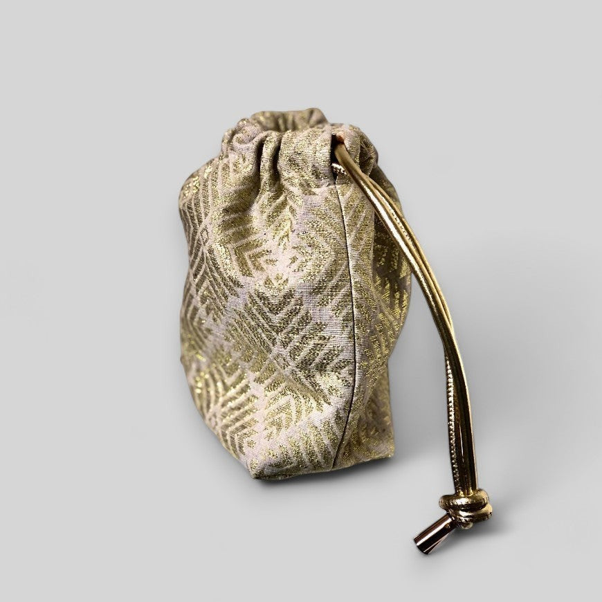 Golden Herringbone Tile
