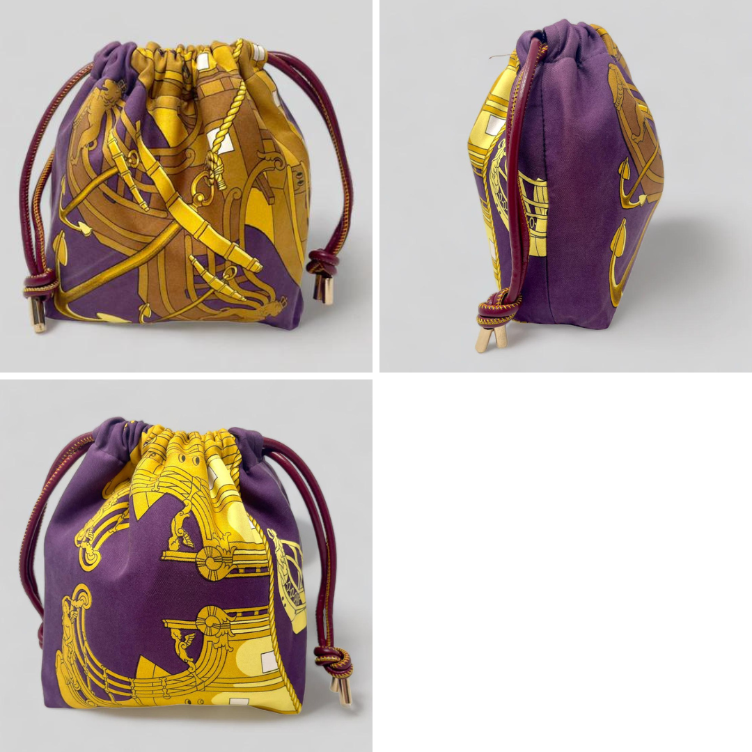 Plum and Gold Bag