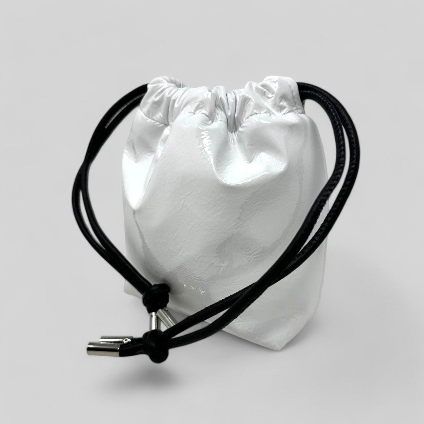 White Patent Leather Bags 2 SIZES