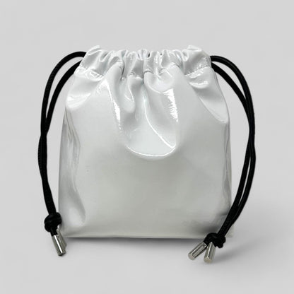 White Patent Leather Bags 2 SIZES