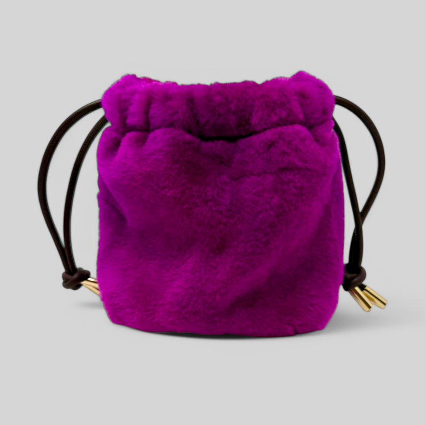 Super Mini Shearling Fuschia