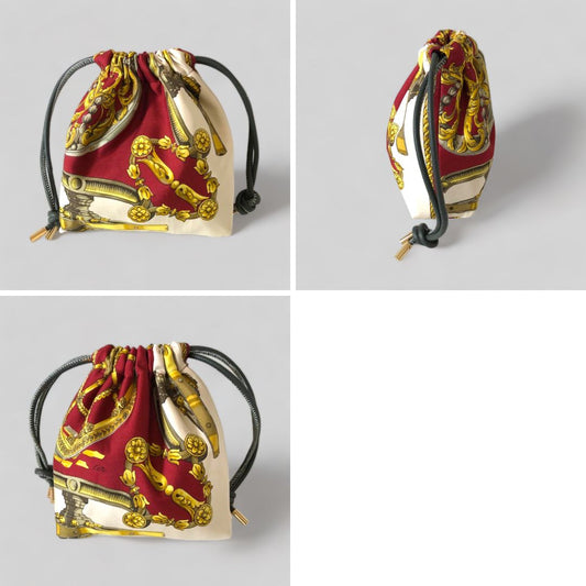 Gilded Burgundy Bag