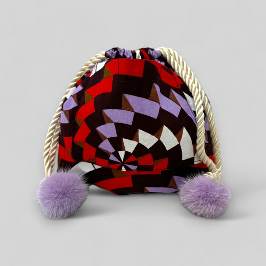 Kaleidoscope African Print Pom-Pom