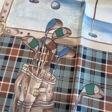 Golf in Scotland Silk Scarf