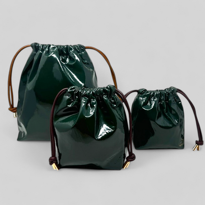 Green Patent Leather Bags 3 SIZES