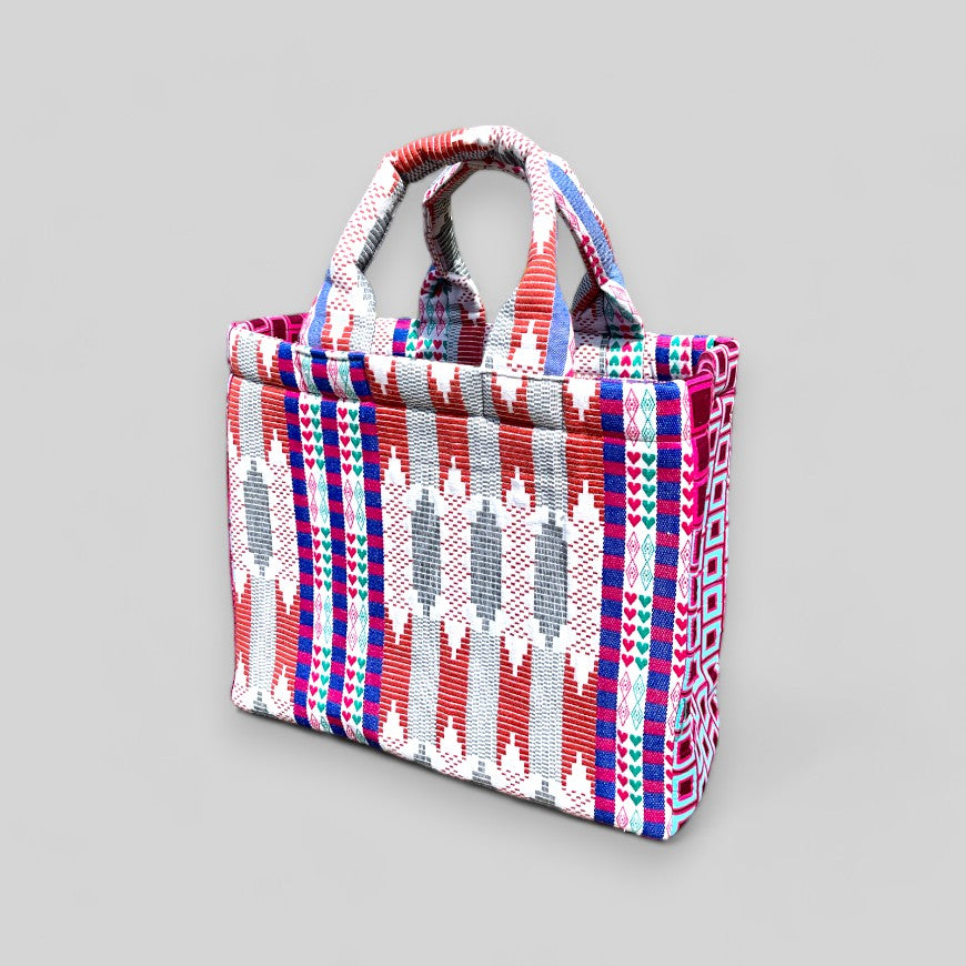 Mixed Kente Cloth Tote Bag