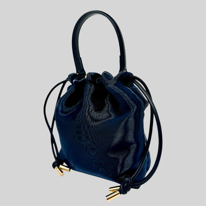 Navy Organza Bag