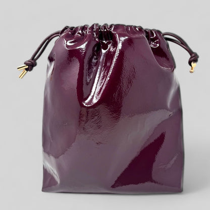 Burgundy Patent Leather Bags 3 SIZES