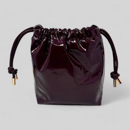 Burgundy Patent Leather Bags 3 SIZES