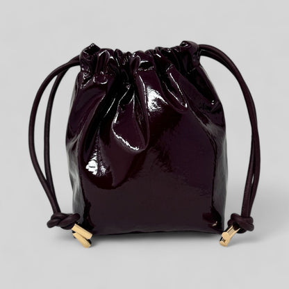 Burgundy Patent Leather Bags 3 SIZES