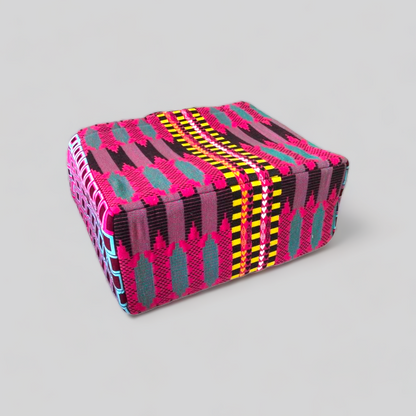 Pink Lemonade Kente Tote Bag