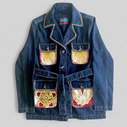 Belted Denim Jacket