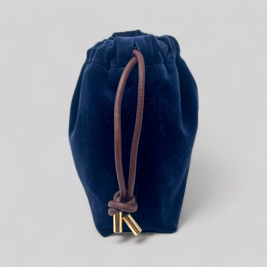 Regular Navy Velvet Bag