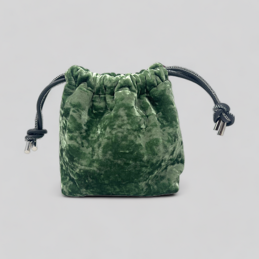 Mini Mint Green Crushed Velvet Bag