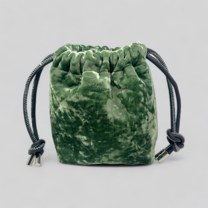 Regular Pistachio Crushed Velvet Bag