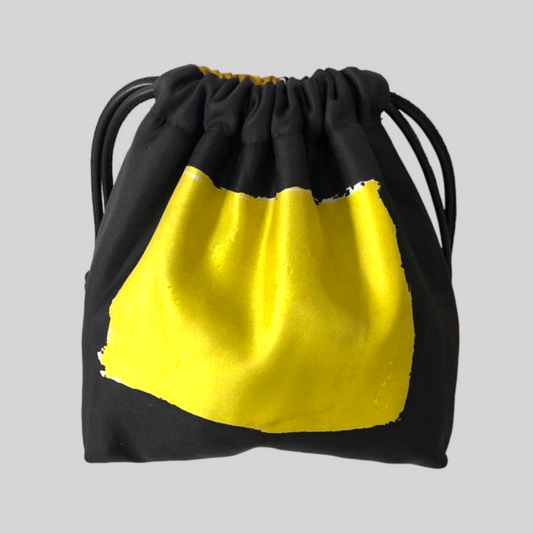 Abstract Orange and Black Bag