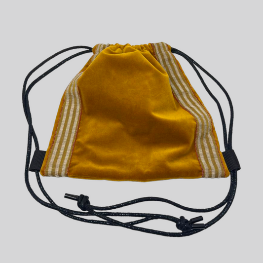 Velvet and Ikat Backpack