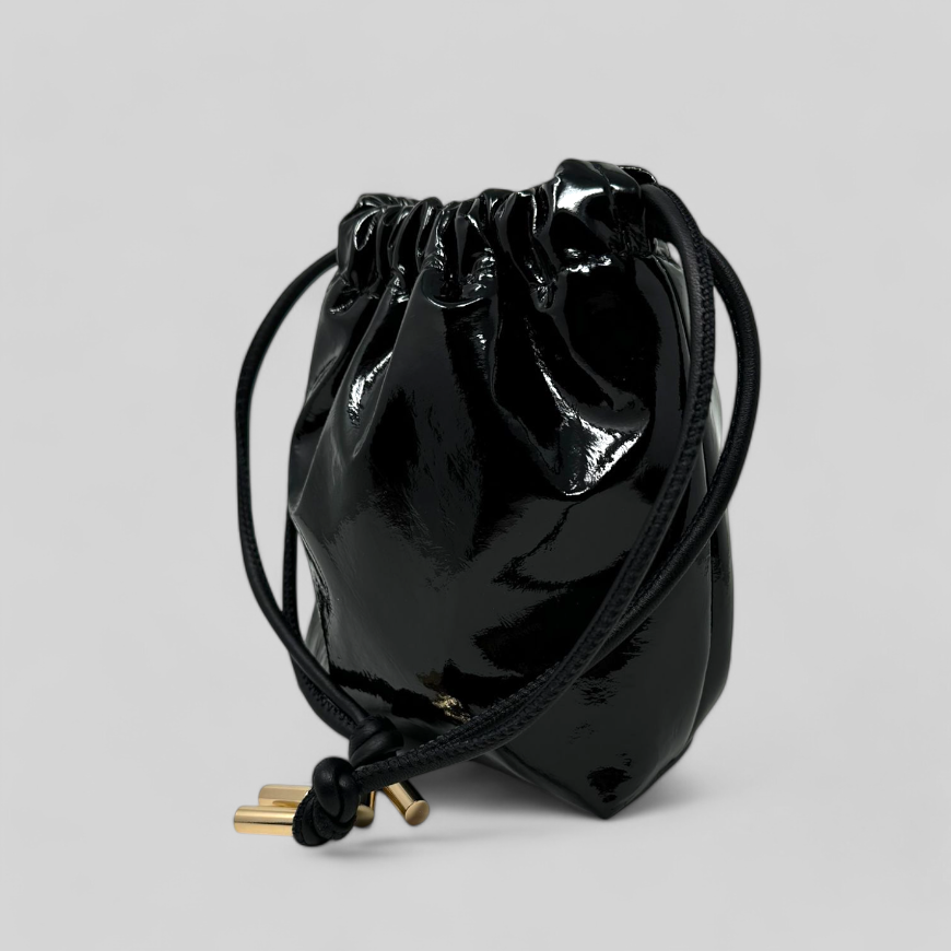 Black Patent Leather Bags 3 SIZES