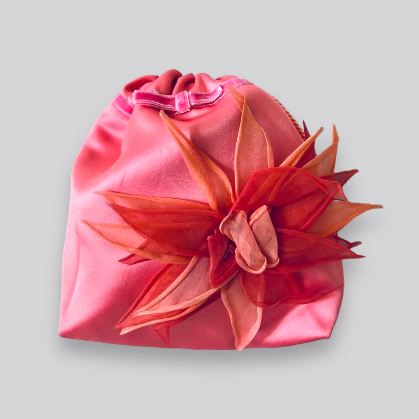 Coral Amaryllis Blossom Bag