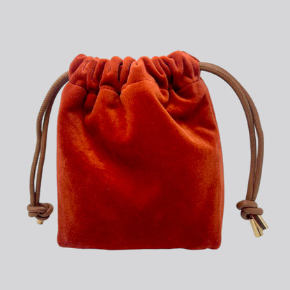 Mini Rust Velvet Bag