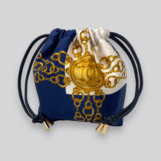 Luxury Handbag with Scarf Detailing – TrenBee