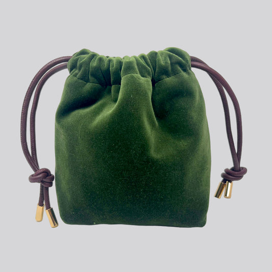 Mini Green Velvet Bag
