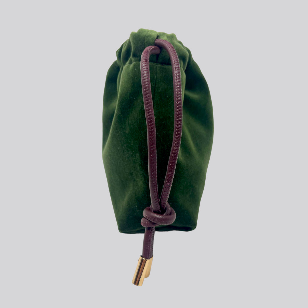 Mini Green Velvet Bag