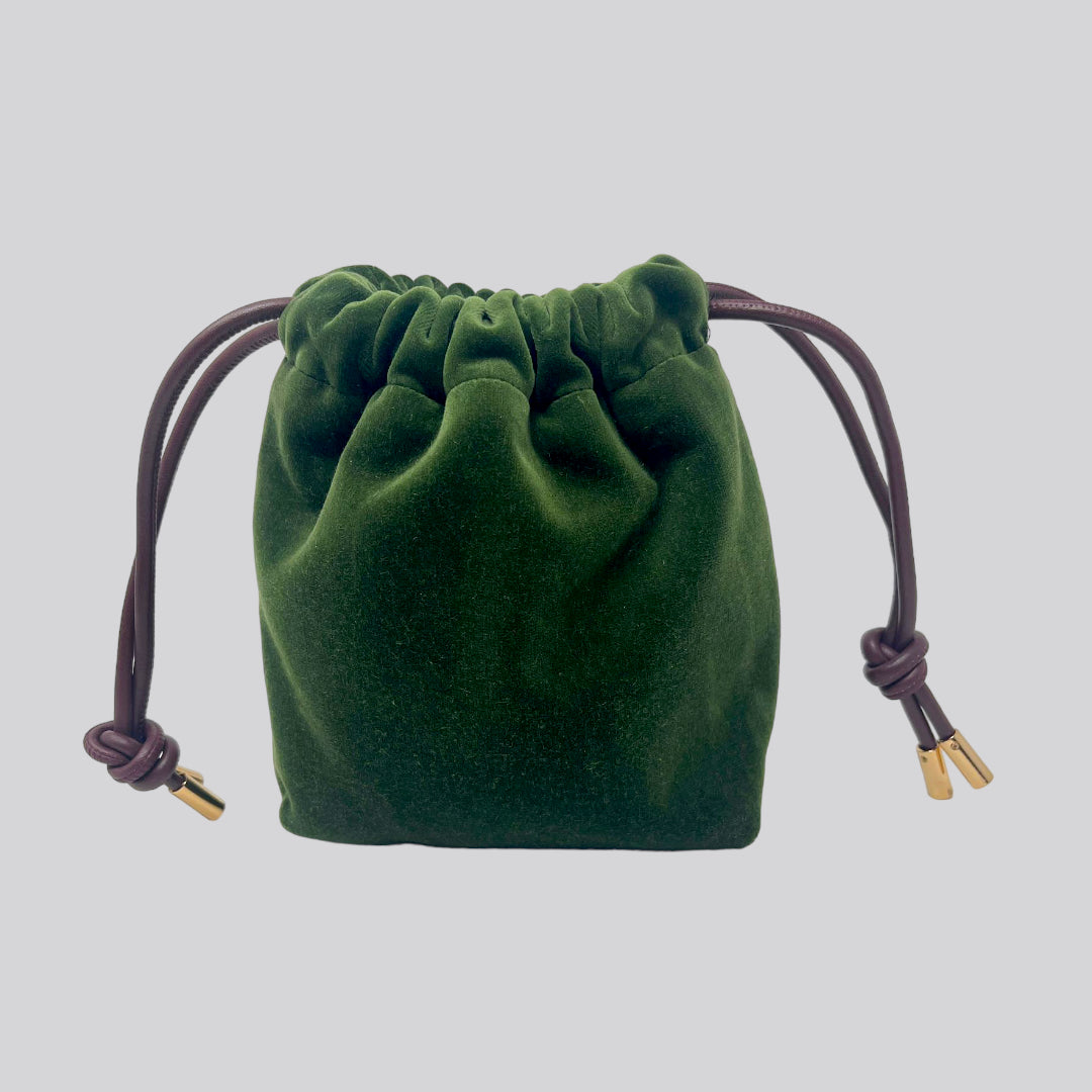 Mini Green Velvet Bag