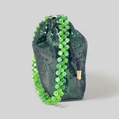 Emerald Sequin Mini Bag