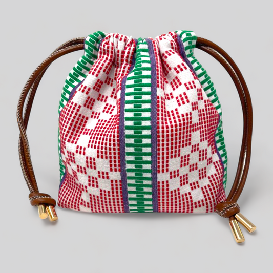 Kente Bag Red White Green