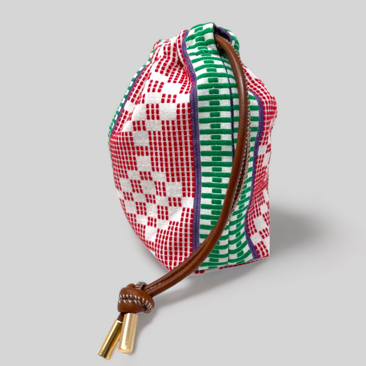 Kente Bag Red White Green