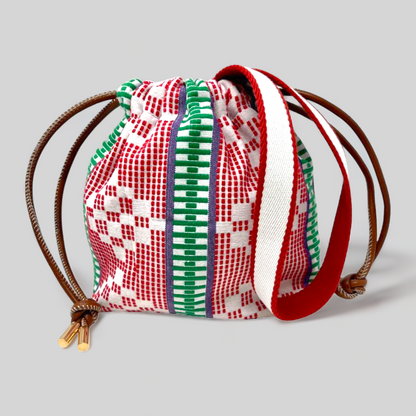 Kente Bag Red White Green