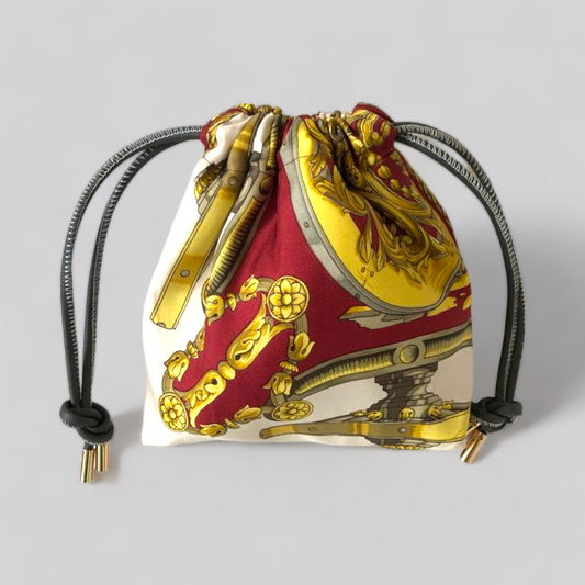 Gilded Burgundy Bag