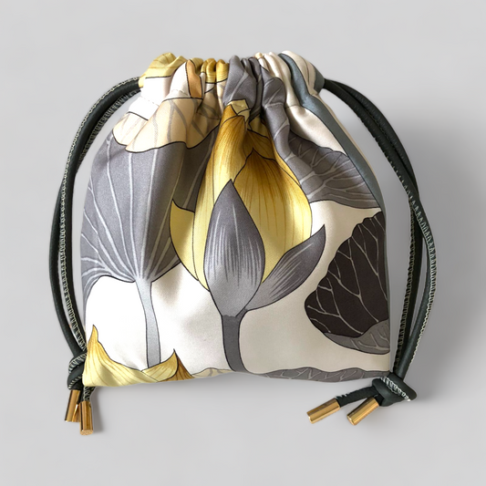 Silver Lotus Bag