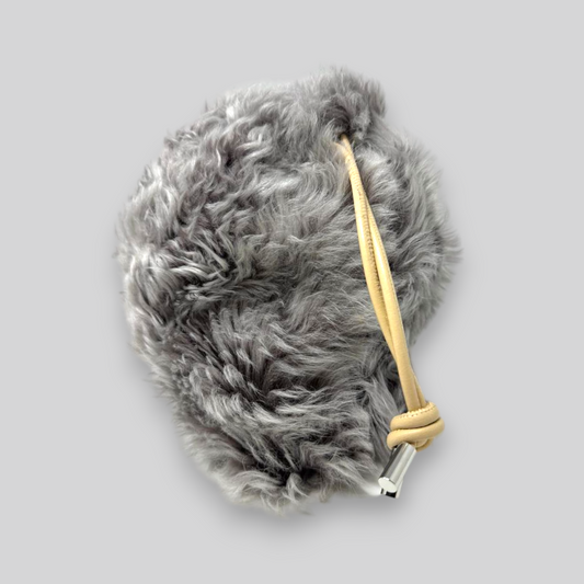 NEW GEN Light Grey Shearling Bag