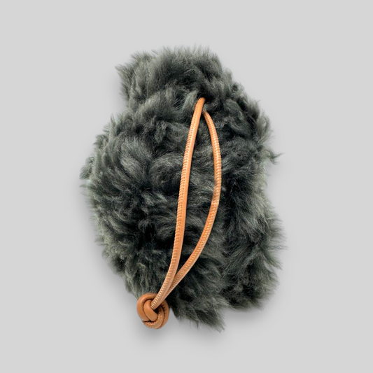 NEW GEN Dark Grey Shearling Bag