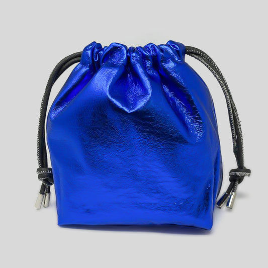 Metallic Blue Leather