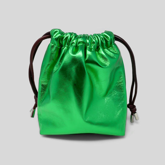 Metallic Green Leather