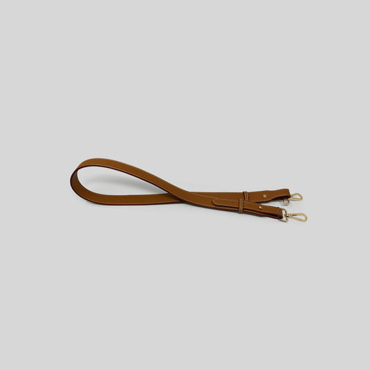 Leather Strap Caramel Crossbody