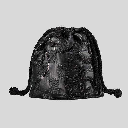 Black Embroidered